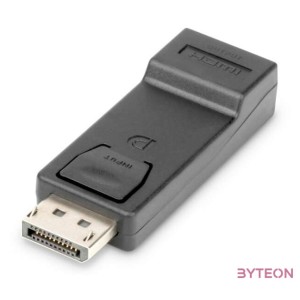 Digitus DisplayPort - HDMI DP HDMI Type A Fekete