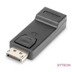 Digitus DisplayPort - HDMI DP HDMI Type A Fekete