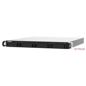 QNAP TS-432PXU-RP NAS Rack (1U) Ethernet,LAN csatlakozás Fekete Alpine AL-324