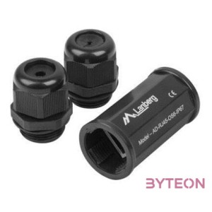 Lanberg AD-RJ45-OS6-IP67 csatlakozó átlakító RJ-45 Fekete