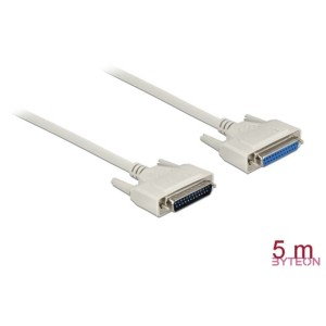 DeLOCK 83214 soros kábel Bézs 5 M D-Sub 25 Pin