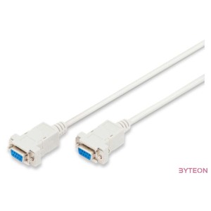 Digitus AK-610100-030-E soros kábel Bézs 3 M DB-9