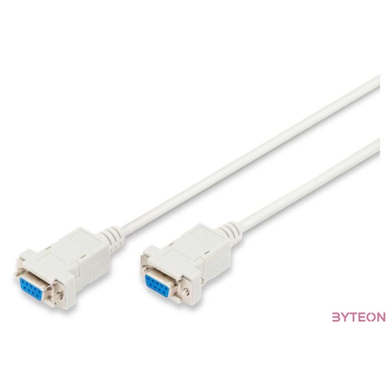 Digitus AK-610100-030-E soros kábel Bézs 3 M DB-9