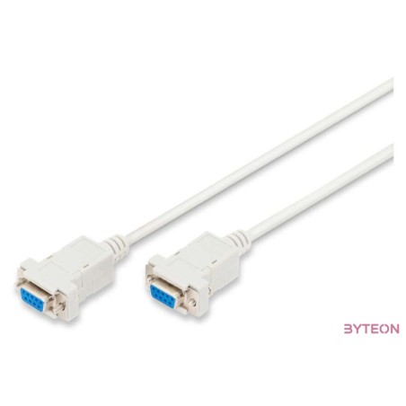 Digitus AK-610100-030-E soros kábel Bézs 3 M DB-9