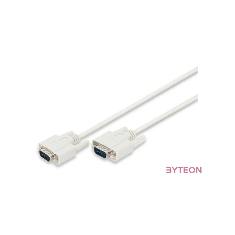 Digitus AK-610107-020-E soros kábel Bézs 2 M DSUB, 9-pin