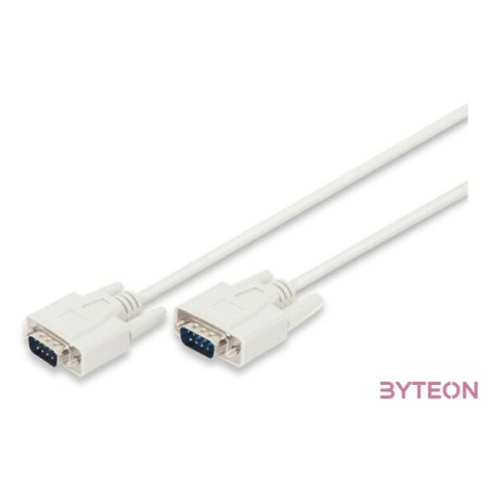 Digitus AK-610107-020-E soros kábel Bézs 2 M DSUB, 9-pin