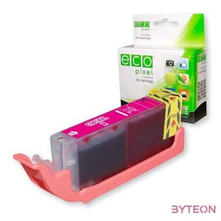 Festékpatron utángyártott ECOPIXEL CLI-581 XXL (CANON) vörös 12ml