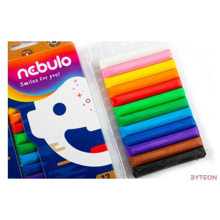 Gyurma NEBULO színes 12 színű készlet 200 gr