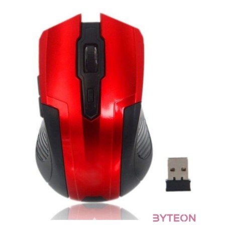 Egér vezeték nélküli SILVERLINE RF-107 USB piros