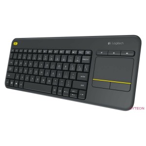 Logitech K400 Plus Touch (DE, Vez.nélküli) - Fekete