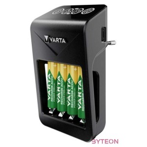 Akkumulátor töltő VARTA LCD Plug  4 db AA 2100 mAh