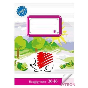 Hangjegyfüzet ICO Süni A,5 36-16 bekötött sulikész