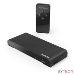 HDMI elosztó HAMA 3 állású 4K  távirányítóval