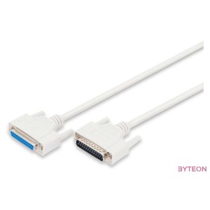 Digitus AK-610201-020-E soros kábel Bézs 2 M DSUB, 25-pin