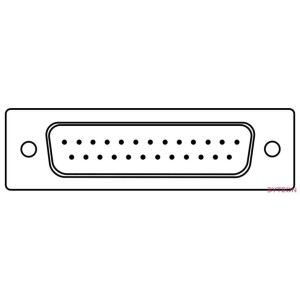 Digitus AK-610201-020-E soros kábel Bézs 2 M DSUB, 25-pin