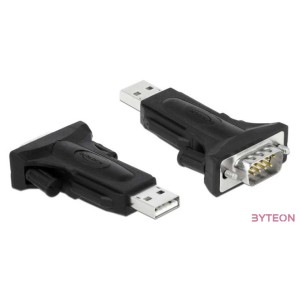 DeLOCK 66286 soros kábel Fekete 0,8 M USB A típus DB-9