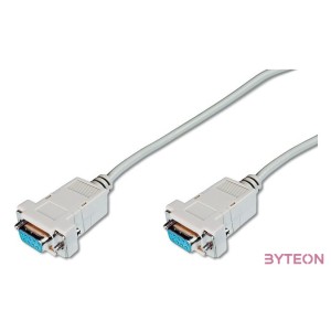 Digitus AK-610100-030-E soros kábel Bézs 3 M DB-9