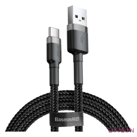 USB-USB-C kábel Baseus Cafule 3A 1m (szürke-fekete)