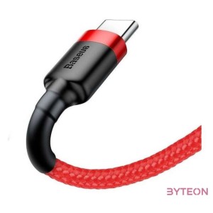 USB-USB-C kábel Baseus Cafule 3A 1m (piros)