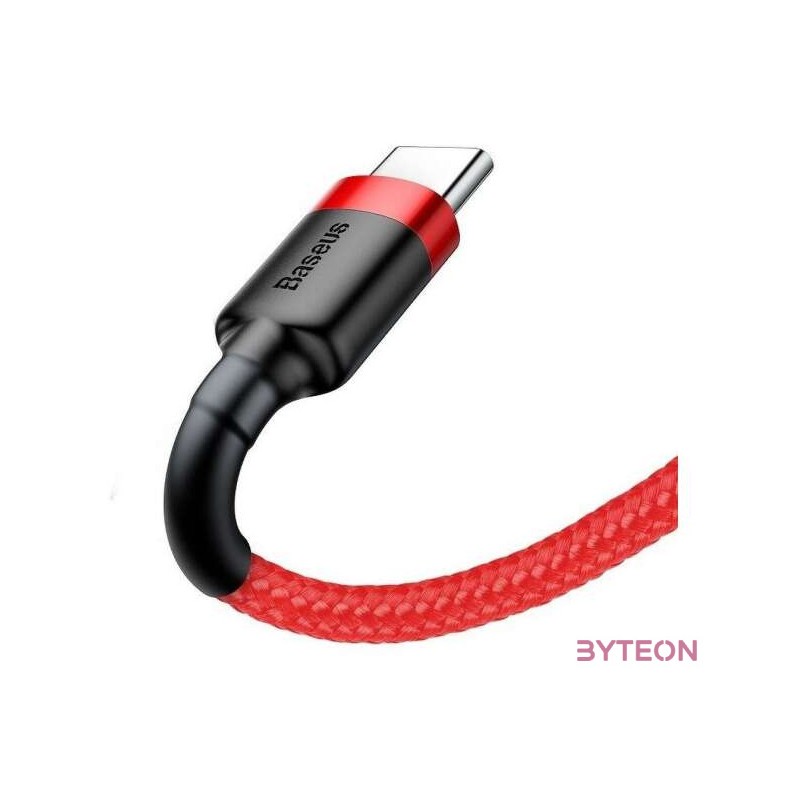 USB-USB-C kábel Baseus Cafule 3A 1m (piros)