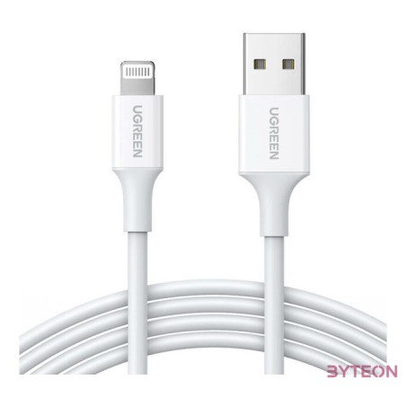 UGREEN Nickel plated Lightning Cable MFi 1m (white)