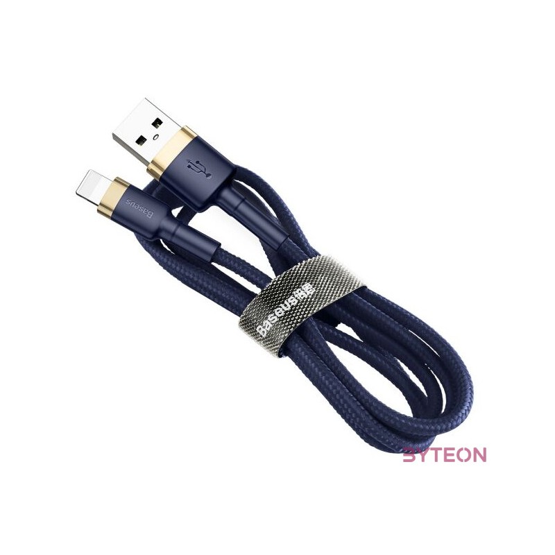 USB Lightning Baseus Cafule 2,4A 1 m-es kábel (arany-sötétkék)