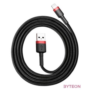 Baseus Cafule 2.4A Lightning USB-kábel 1m (fekete-piros)