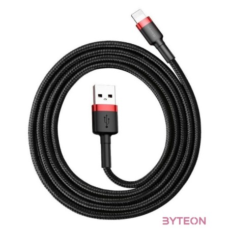 Baseus Cafule 2.4A Lightning USB-kábel 1m (fekete-piros)