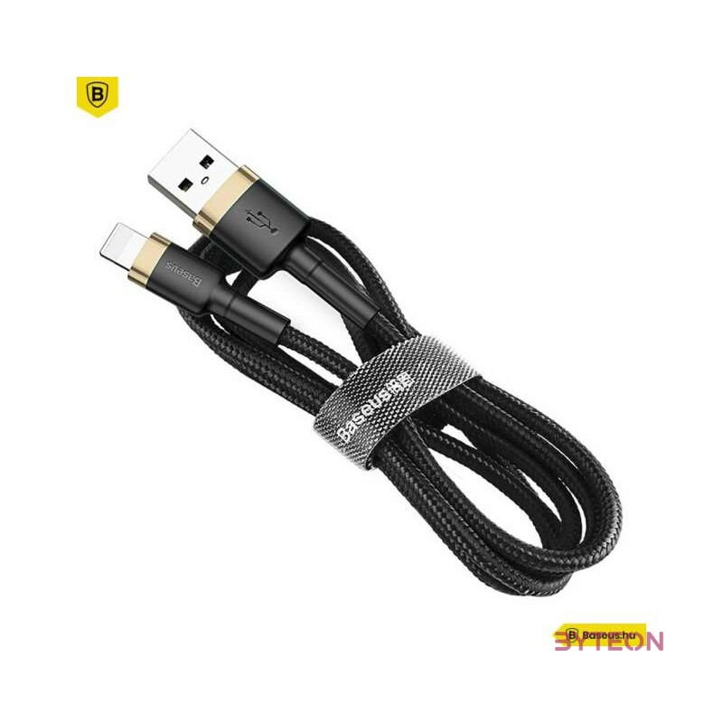 USB Lightning Baseus Cafule 2,4A 1 m-es kábel (arany-fekete)