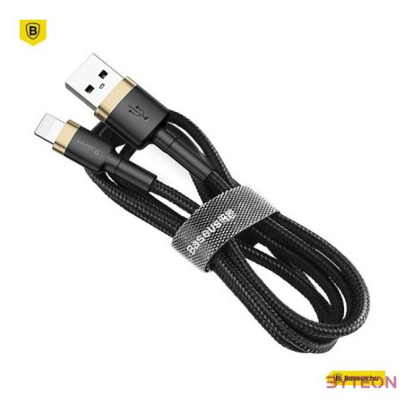 USB Lightning Baseus Cafule 2,4A 1 m-es kábel (arany-fekete)