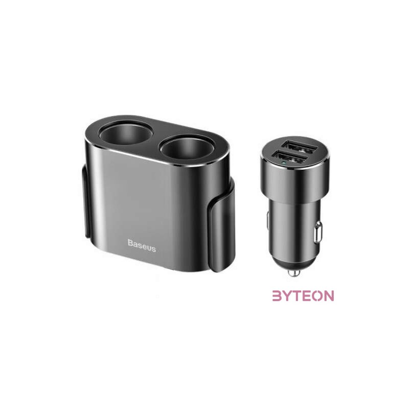 Baseus 2xUSB 3,1A 100W szivargyújtó elosztó (fekete)