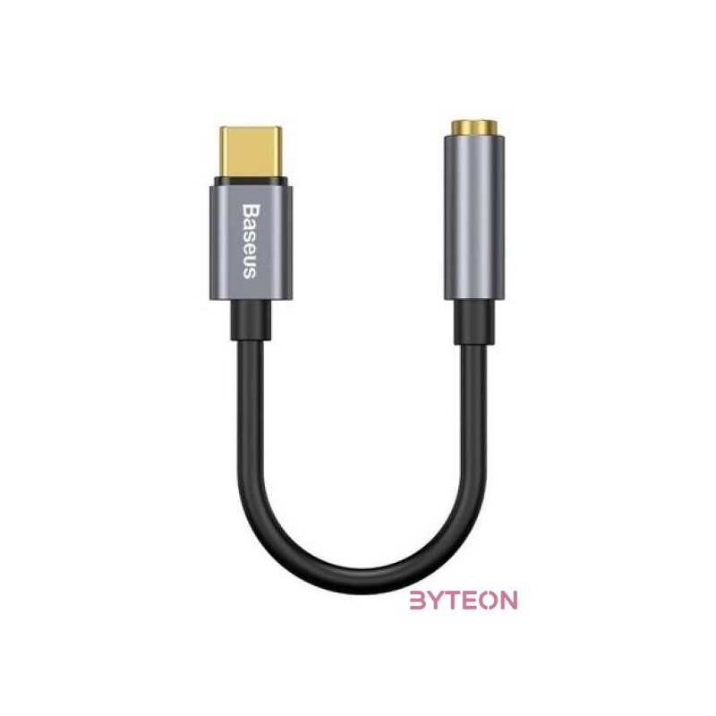 Baseus L54 USB-C audioadapter  3,5 mm-es mini jack csatlakozó (szürke)