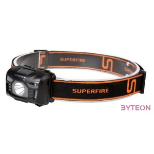 Superfire HL06 zseblámpa, érintés nélküli kapcsolóval, 500lm, USB