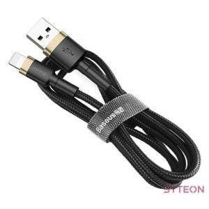 USB Lightning Baseus Cafule 2,4A 1 m-es kábel (arany-fekete)