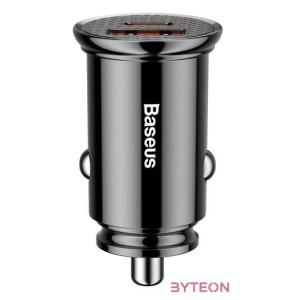 Baseus Circular PD QC4.0  5A 30W autós töltő (fekete)