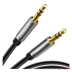 3,5 mm-es mini jack kábel AUX UGREEN 1 m (fekete)