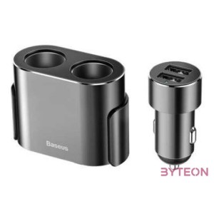 Baseus 2xUSB 3,1A 100W szivargyújtó elosztó (fekete)