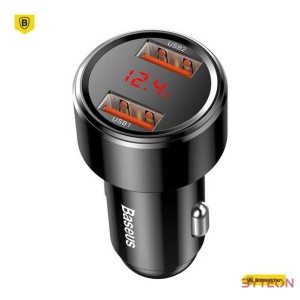 Baseus Magic 2x USB QC 3.0 45W autós töltő (fekete)