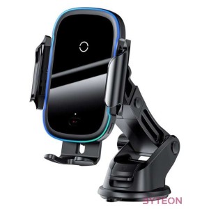 Baseus Light elektromos tartó Qi induktív töltővel (fekete)