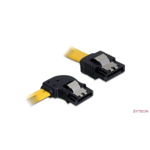 SATA Kábel 50cm 90°-os végű balos [Kapcsos] - Delock