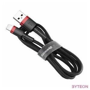 Baseus Cafule 2.4A Lightning USB-kábel 1m (fekete-piros)
