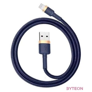 USB Lightning Baseus Cafule 2,4A 1 m-es kábel (arany-sötétkék)