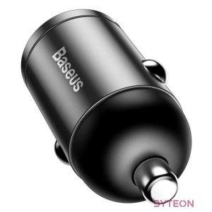 Baseus Tiny Star mini autós töltő, USB, QC 3.0, 30 W (szürke)