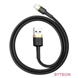 USB Lightning Baseus Cafule 2,4A 1 m-es kábel (arany-fekete)