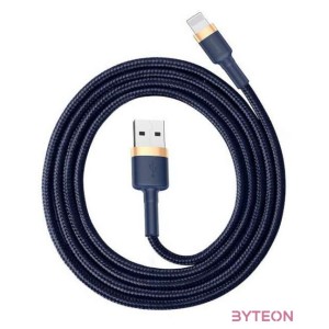 USB Lightning Baseus Cafule 2,4A 1 m-es kábel (arany-sötétkék)