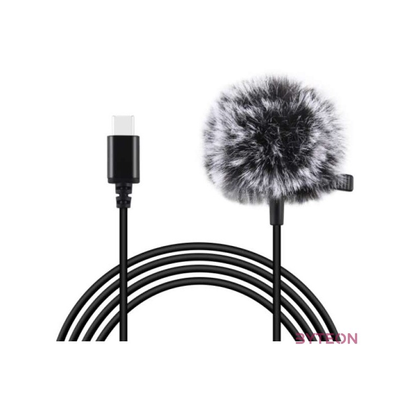 Puluz  PU425 csiptethető mikrofon 1,5 m, USB-C