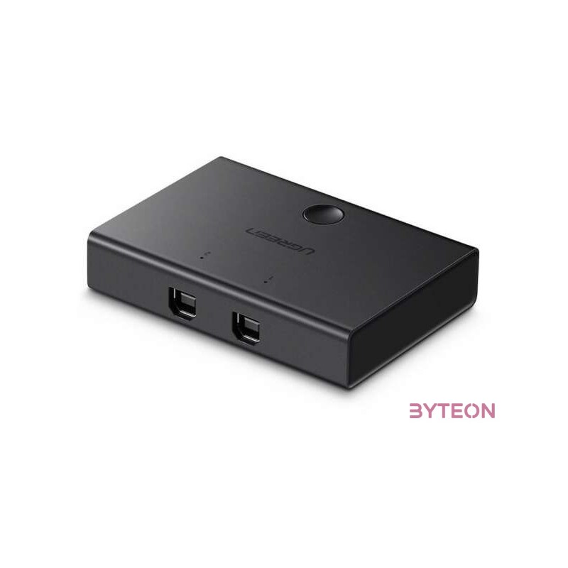 UGREEN 30345 2 port KVM kapcsoló USB, USB2.0 (fekete)