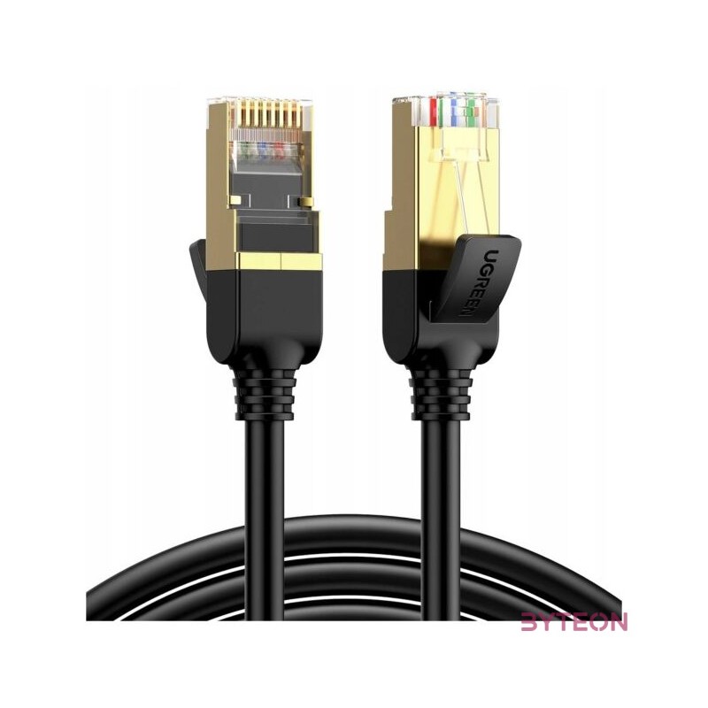 UGREEN NW107 Ethernet RJ45 hálózati kábel, Cat.7, STP, 15m (fekete)