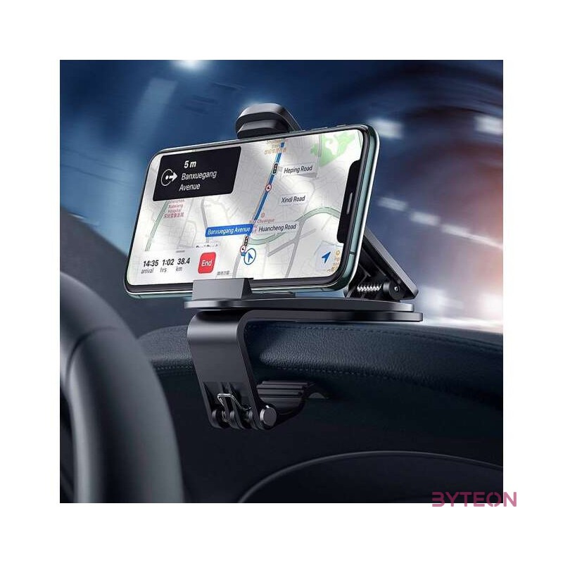 Baseus Big Mouth Pro autós tartó, klip, műszerfalhoz (fekete)