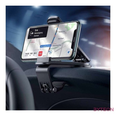 Baseus Big Mouth Pro autós tartó, klip, műszerfalhoz (fekete)